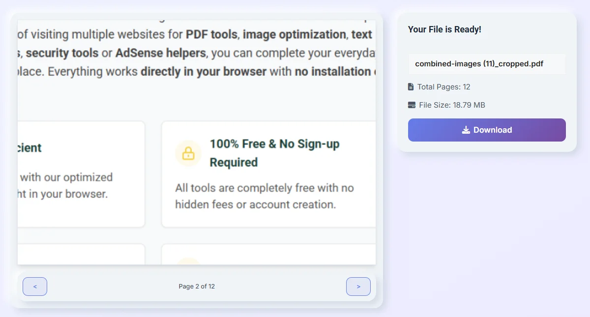 GENERATED PDF CROP FILE SHOWING WITH ITS PREVIEW